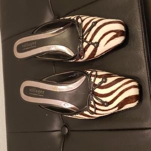 Villager, Mules/Slider, Size 8M, fur